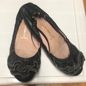 Jeffrey Campbell Zipper Detail black flats